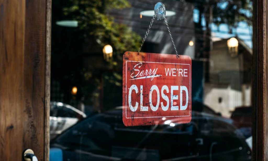 sorry we're closed gevaar