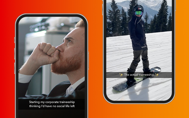 Trainees werven voor VodafoneZiggo met onverwachte social formats (inzending Kaliber Interactive)